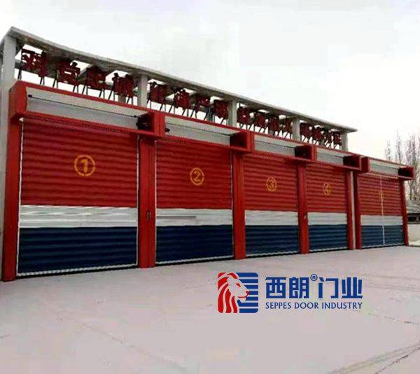 消防站车库门推荐-涡轮硬质快速门