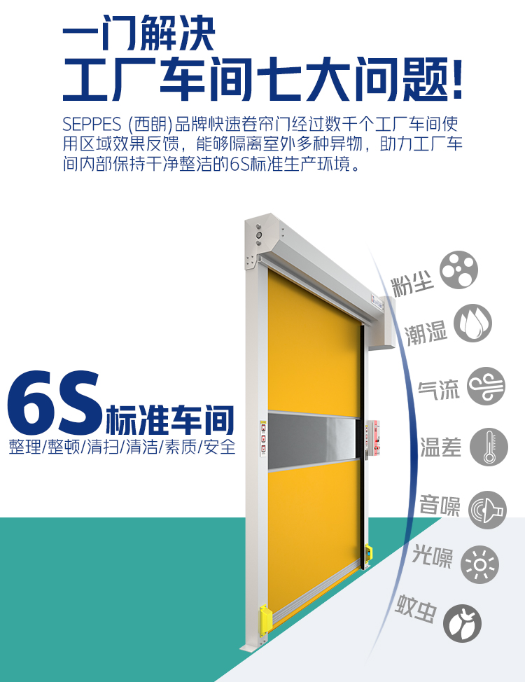 食品车间用的快速卷帘门