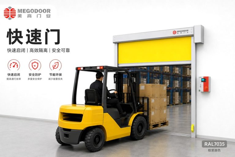 无锡工业叉车感应门，自动开启快速卷帘门缩略图