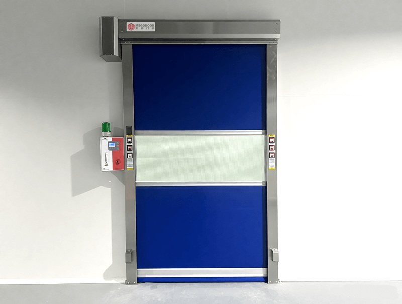 防蚊透风两不误：快速卷帘纱网门在工业环境中的应用插图